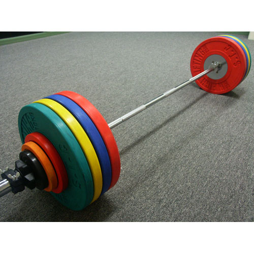 Olympic Barbell with Bumper Plates